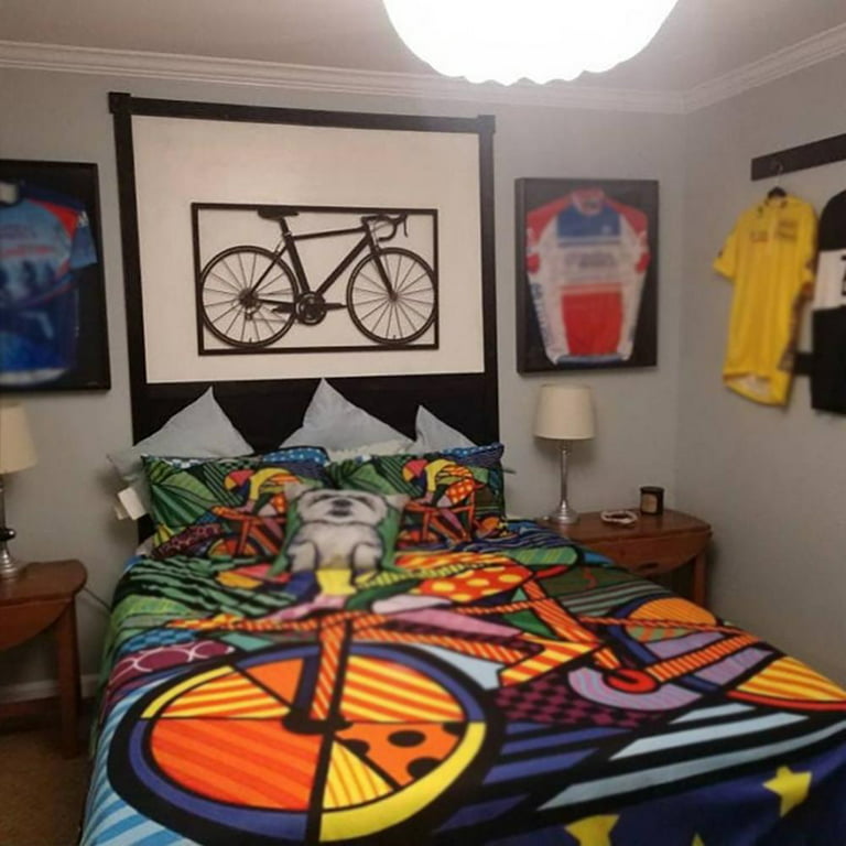 Bike Wall Art, Set Of 4, Teen Decor Sale