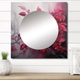 thumbnail image 1 of Designart "Charm of Leaves in a Moody Overcast II" Leaves Square Mirror For Wall Decor - Large Red Square Printed Wall Mirror Art - Square Traditional Mirror - Wall Mounted Square Large Mirror, 1 of 5