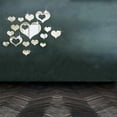 thumbnail image 4 of Cateissary 16 unids/set autoadhesivo amor corazón espejo pegatina acrílico 3D papel tapiz con espejo DIY extraíble pegatinas de pared de salón Decoración del hogar, 4 of 6