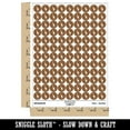 thumbnail image 2 of Giraffe Standing Solid 200+ Round Stickers - Brown - Matte Finish - 0.50" Size, 2 of 3