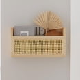thumbnail image 2 of TIAYIA Wall-Mounted Wood Magazine Rack, File Holder for Entryway, Living Room, Office, Home Decor (Burlywood), 2 of 7