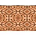 thumbnail image 1 of Ahgly Company Indoor Rectangle Patterned Cantaloupe Orange Area Rugs, 5' x 7', 1 of 6