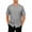 Gray, variant on SROBPTY Mens T-Shirts Solid Short Sleeve V Neck Button Plus Size Breathable Active Cardigan Summer Tops for Sports