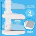 thumbnail image 4 of KinderSense Baby Monitor Mount - Extra Long (35") - 360° Rotation, White, 4 of 6