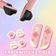 thumbnail image 2 of Cute Rabbit Pink Case for Switch 2, 2025 New Model Compatible, PC Split Protective Cover, Full Protection, Slim & Shock - Resistant, Easy to Install & Remove, Anti - Scratch & Anti - Dust, 2 of 9