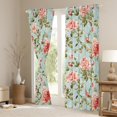 thumbnail image 3 of Homewish Retro Country Flower Black Out Curtains,Rustic Farmhouse Cabin Curtains Pack of 2 (42x63 Each),Pink Green Bedroom Curtains For Girls Teens,Luxury Bedroom Decor, 3 of 6