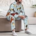 thumbnail image 5 of Mens Pajamas Set, Rustic Cute Horse Button Down Long Sleeve Loungewear Sleepwear Pjs sets for Men, 5 of 5