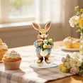 thumbnail image 2 of HuiXinOu Easter Bunny Egg Acrylic Tabletop Decoration 2D Flat Stand-up Design Cool Cowboy Style for Home Party Table Centerpiece Spring Decor, 2 of 6