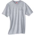 thumbnail image 2 of Hanes TAGLESS Men`s Pocket T-Shirt, XL, Light Steel, 2 of 4