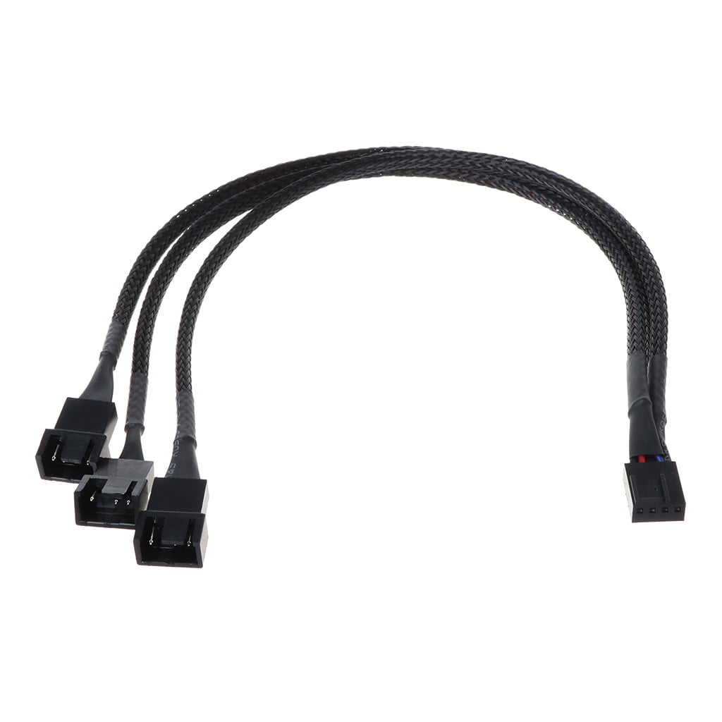 Bevis deltager Ved lov 30CM 4Pin to 3 Ways Y Splitter Cable Fan 4 Pin to 3x4Pin/3Pin Extension  Cable fo - Walmart.com