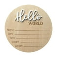 thumbnail image 1 of Letrero de madera para anuncio de recién nacido, ideal para fiestas, baby shower, decoración de guardería Blanco, 1 of 9