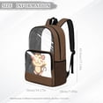 thumbnail image 6 of SEANATIVE Clear Bookbag for Girls Boys Transparent Backpack See Through School Daypack PVC Heavy Duty Unisex School Backpack for Teens Kids, Monkey Brown, 6 of 7