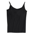 thumbnail image 4 of HOCIRET Tank Tops with Built in Bra for Women Adjustable Spaghetti Strap Cami Sleeveless Summer Tops Black S, 4 of 5