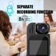 thumbnail image 4 of 2X Mini Cámara HD 1080P - Videocámara Digital Portátil con Visión por Infrarrojos, Videocámara Deportiva Compacta DV, A, 4 of 5