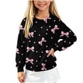 thumbnail image 2 of BXJX Girls Christmas Sweaters, Crew Neck Fall Winter Knit Cute Pullover Xmas Tops Black Size 9-10 T, 2 of 5