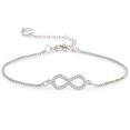 thumbnail image 1 of Pulsera Infinito - Pulsera Corazón, Pulsera Mujer Trébol Cuatro Hojas, Pulsera Mujer Plata, Pulsera Hija, Pulsera Amistad, Pulsera Charms Diamantes, Pulsera Madre Hija, Regalo Día de la Madre, 1 of 5
