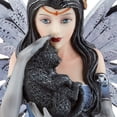 thumbnail image 3 of PTC 8.5 Inch Blue Winged Mystical Fairy Cradling Cat Statue Figurine, 3 of 4