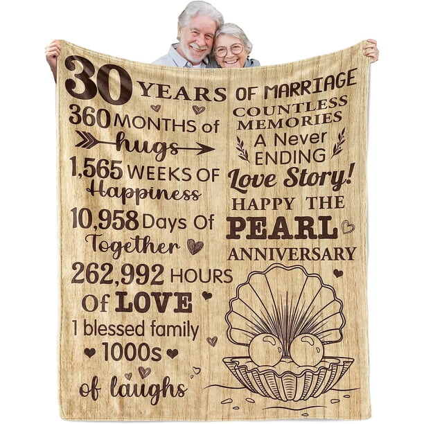 LHSHID Best Anniversary Marriage Gift Blanket Flannel Soft and Comfortable Anti static Bed Sofa Blanket 50x60in