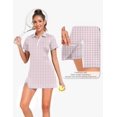 thumbnail image 4 of FKEEP WOMEN'S TENIS GOLF DRESS OUTFITS ATHLETIC WORKOUT - SIZE M - PINK PLAID, 4 of 5