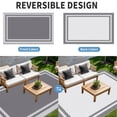 thumbnail image 4 of Kzaei Waterproof Outdoor Rug, 4'x6' Reversible Plastic Camping Area Rugs Decor, Gray & White, 4 of 11