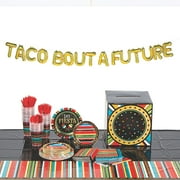 Fiesta Grad Tableware Kit for 24 Guests, Party Supplies, Graduation, 376 Pieces