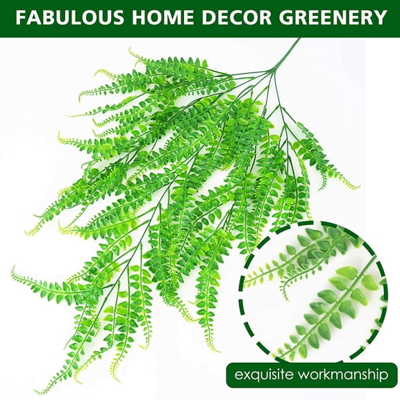 Yirtree Artificial Hanging Plants Fake Ivy Vine Leaves for Home Room Wedding Indoor Outdoor Wall Decor Vivid Artificial Green Plant Home Garden Decoration Wall Hanging Fake Vines Gift