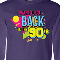thumbnail image 4 of Inktastic I Want to go Back to the 90's Long Sleeve T-Shirt, 4 of 5