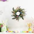thumbnail image 1 of Plastic Ring Multicolor Easter Egg Wreath, Plastic Hanging Decorations for Home Window Door Display Rkxzt, 1 of 6