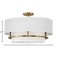 thumbnail image 3 of 38894LCB-Hinkley Lighting-Graham - 4 Light Large Semi-Flush Mount in Transitional Style - 23 Inches Wide by 13.75 Inches High-Lacquered Brass Finish, 3 of 7