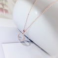 thumbnail image 2 of Anniversary's Gift for Her Fashion Rose Gold Round Crystal Water Spring Pendant Crystal Necklace Birthday Jewelry with Free Jewelry Gift Box, 2 of 4