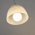 thumbnail image 7 of Kiven H-Type 5.9" Diameter Silver Pendant Light Frosted White Finish Glass Shade, 7 of 7