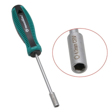 

YEUHTLL Metal Socket Driver Wrench Screwdriver Hex Nut Key Nutdriver Hand Tool 4mm