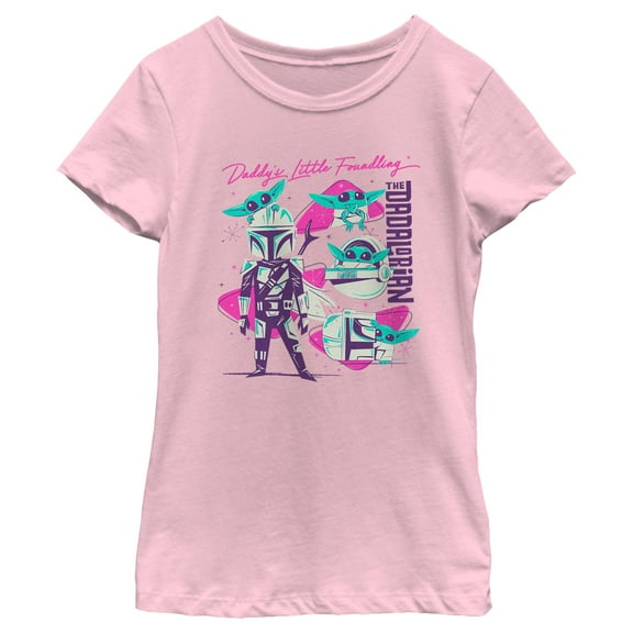Girl's Star Wars: The Mandalorian Daddy’s Little Foundling Graphic T-Shirt