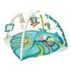 Infantino 4-in-1 Deluxe Twist & Fold Activity Gym & Play Mat, for Babies 0-36 Months, Green Tropical