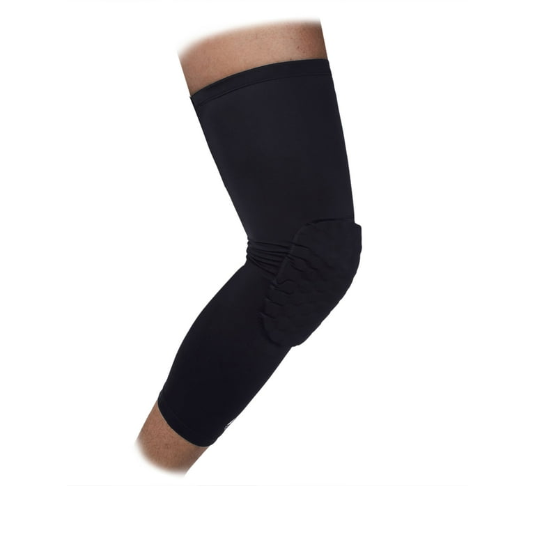 New Hot Honeycomb Knee Pad Crashproof Antislip Basketball Extended Long Knee  Leg Protection Sleeve Protector,M-2XL 