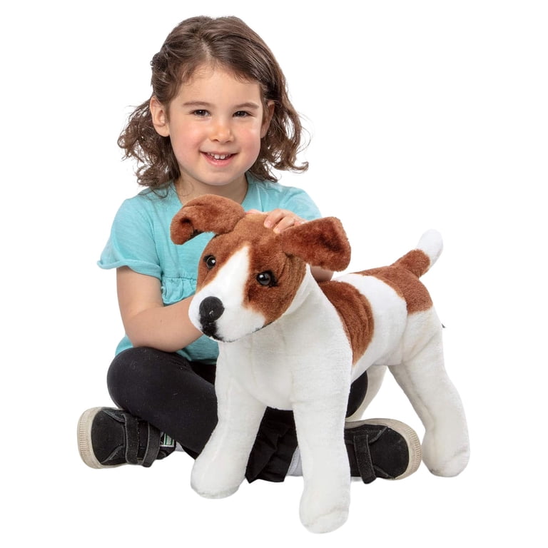 Melissa & Doug Giant Jack Russell Terrier - Lifelike Stuffed