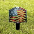 thumbnail image 6 of Custom Garden Stake – Personalized American Flag Metal Sign for 4th of July, Independence Day, Patriotic Gift, Outdoor Flag Decor for Lawn, Garden, or Front Yard Display (6 inches), 6 of 9
