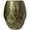 thumbnail image 1 of Allora 16" Contemporary Metal Accent Side Table in Antique Gold, 1 of 5