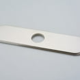 thumbnail image 5 of BWE Faucet Cover Sink Hole Deck plate 10 Inch for 1 or 3 Hole Brushed Nickel Bathroom or Kitchen Sink Faucet Oversized Escutcheon Plate Vessel Vanity Basin Sink Stainless Steel Plate Square Modern, 5 of 6