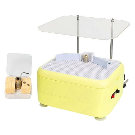 

Abbraccia Stained Glass Grinder Glass Grinding Tool 110V with Baffle Industrial Portable Small Grinder Ceramic Grinder for DIY Yellow