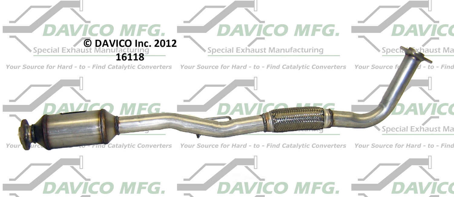 Davico Mfg Catalytic Converter P/N:16118 Fits select: 1997-2000 TOYOTA CAMRY, 1999-2000 TOYOTA CAMRY SOLARA