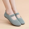 thumbnail image 2 of Fesfesfes Women Flats Shoes Round Toe Cloth Shoes Mother's Shoes Breathable Flat Bottomed Black Work Shoes Soft Bottomed Comfortable Shallow Cut Lightweight Shoe Fly Woven 37(6), 2 of 6