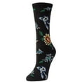 thumbnail image 2 of Natori Natori Woodland Women's Cotton Blend Crew Socks - Womens - Female, 9-11, Medium Gray Heather, 2 of 2