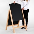thumbnail image 3 of M&T Displays Rustic Timber Wood Advertising Chalk Board for Indoor use with Slide in Panels a Frame Display (Natural Wood), 3 of 8