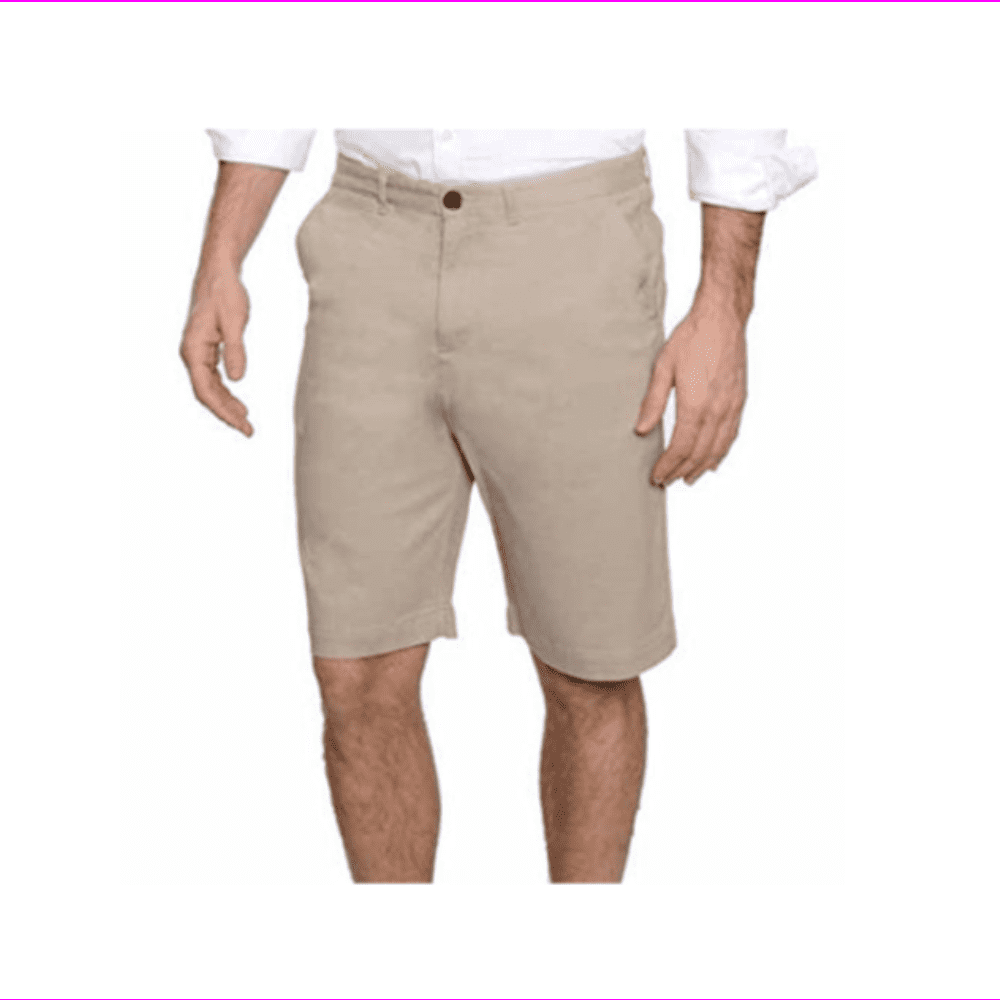 men's flat front khaki shorts