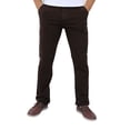 thumbnail image 1 of Pantalón de gabardina stretch John Silver  Corte recto color chocolate, 1 of 5
