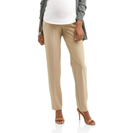 Oh! Mamma Maternity Career Pants with Full Panel and Straight Leg - Available in Plus (Best Post Pregnancy Pants)