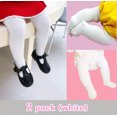 thumbnail image 2 of Cecorc Toddler Tights Opaque Pantyhose Cotton Leggings for Baby Girl Fall Outfits, 2Pack, 12 Months, 2 of 5