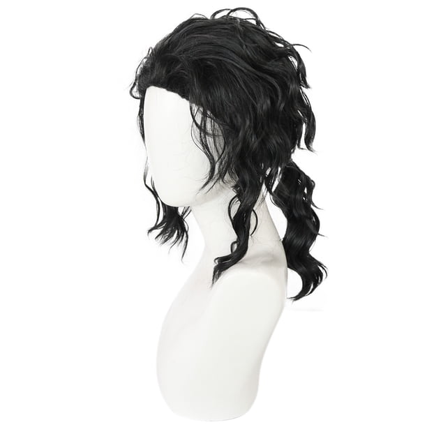 Peluca para cosplay, disfraz de anime de Michaels Jackson, 50 cm, sintética