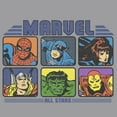 thumbnail image 2 of Boy's Marvel Retro Avengers Boxed Up  Pull Over Hoodie Athletic Heather X Large, 2 of 4